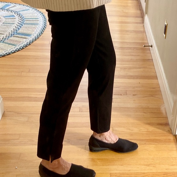 Garnet Hill black straight-leg ponte pants, small, NWT - Picture 5 of 10